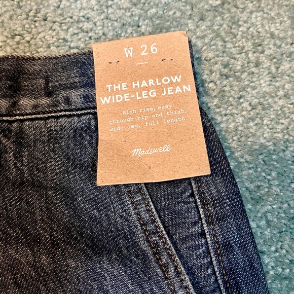 NWT Madewell Harlow Wide-Leg Jeans - Picture 4 of 6